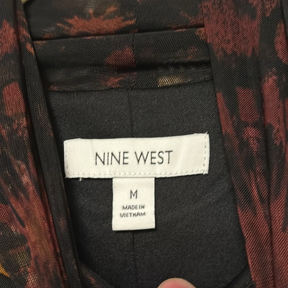 NWT Women's Nine West Long Sleeve Mock Neck Midi Dress *M* - Picture 3 of 5